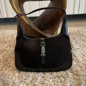 Authentic Gucci Brown Suede Jackie Bag